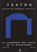Teatro. (Revista de Estudios Teatrales)